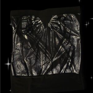 Wet Seal Black and Silver Tank Top